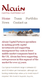 Mobile Screenshot of alcuincapital.com